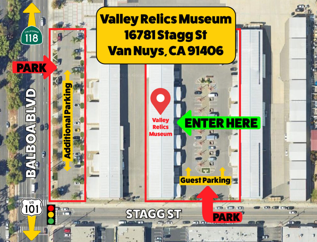 Valley Relics Museum Parking Map - The Ultimate Event Space
